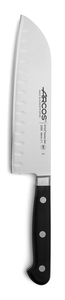 Nóż Santoku, szlif kulowy 303 mm, czarny | ARCOS, Ópera