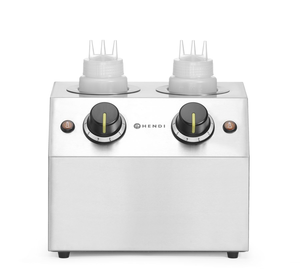 Podgrzewacz do sosów podwójny, 1,3 l, 0,4 kW, 270x223x282 mm | HENDI, 201725