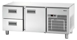 Stół chłodniczy 1-drzwiowy z 2 szufladami, 0,507 kW, 1395x660x620 mm | BARTSCHER, 1400T1S2