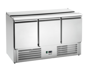 Stół chłodniczy sałatkowy 3-drzwiowy, 390 l, 0,321 kW, 1365x700x887 mm | BARTSCHER, 1365T3