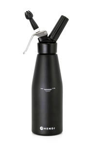 Syfon do bitej śmietany 0,95 l, czarny | HENDI, Kitchen Line