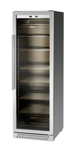 Szafa do sezonowania mięsa, 1-drzwiowa, drzwi przeszklone, 380 l, 0,41 kW, 595x750x1865 mm, czarny | BARTSCHER, Dry Age 380