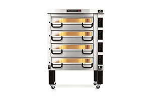 Piec do pizzy sterowany elektronicznie 4-komorowy, 36 kW, komora o wymiarach 820x820x210 mm | PIZZA MASTER, PM 824ED