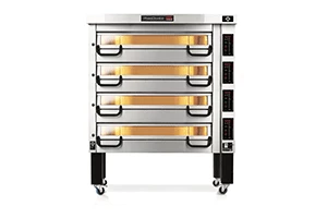 Piec do pizzy sterowany elektronicznie 4-komorowy, 44 kW, komora o wymiarach 920x920x210 mm | PIZZA MASTER, PM 924ED