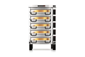 Piec do pizzy sterowany elektronicznie 5-komorowy, 33,5 kW, komora o wymiarach 710x710x210 mm | PIZZA MASTER, PM 725ED