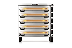 Piec do pizzy sterowany elektronicznie 5-komorowy, 85 kW, komora o wymiarach 1640x820x210 mm | PIZZA MASTER, PM 845ED