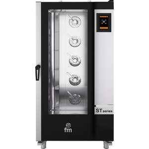 Piec konwekcyjno-parowy z wózkiem, elektryczny 20xGN 1/1, 880x975x1880 mm, 36,25 kW | FM INDUSTRIAL, Gastro-Big