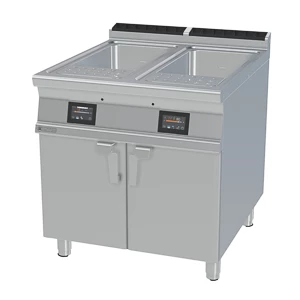 Urządzenie elektryczne do gotowania makaronu, wolnostojące, dwukomorowe 2x40 l, 27 kW, 800x900x900 mm | RMGASTRO, CPA-98 ETT