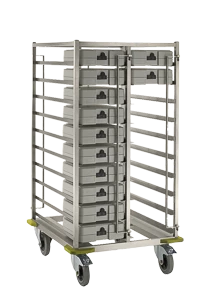 Wózek transportowy na 40 tac, ze stali nierdzewnej | RMGASTRO, Classic SYTW-40/CL