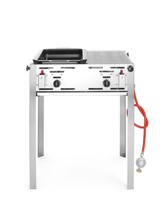 Grill gazowy, wolnostojący, 11 kW, 850x675x600 mm | HENDI, Grill-Master Maxi 50/50