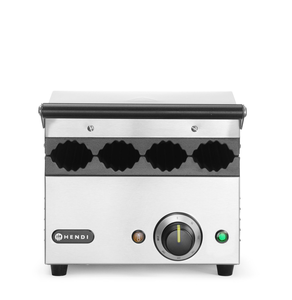 Grill kontaktowy Hot-Dog Panini, 1,8 kW, 230 V, 385x285x254 mm | HENDI, 263594