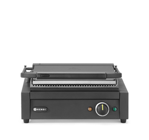 Grill kontaktowy, ryflowany, 2,2 kW, 230 V, 430x375x216 mm | HENDI, 263617