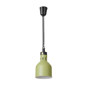 Lampa do podgrzewania potraw, wisząca, cylindryczna, 0,25 kW, ⌀175x250 mm, zielona | HENDI, 273791