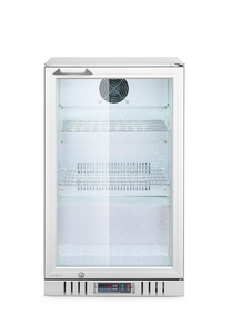 Lodówka barowa jednodrzwiowa, podblatowa, 75 l, 230 V, srebrna | ARKTIC, 236925