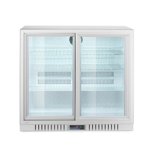 Lodówka na napoje 2-drzwiowa, drzwi przesuwane, 150 l, 0,16 kW, 230 V, 900x520x840 mm | ARKTIC, 236918
