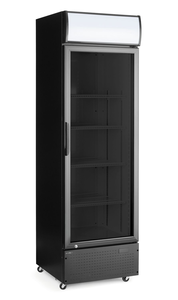 Lodówka na napoje z podświetlanym panelem, 1-drzwiowa, 254 l, 0,25 kW, 230 V, 578x605x1980 mm | ARKTIC, 236932