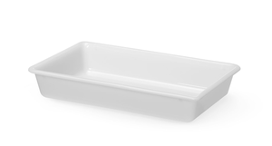 Płaski pojemnik do panierowania 6 l, 430x285x75 mm, biały | HENDI, 873427