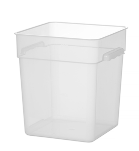 Pojemnik do przechowywania żywności z podziałką, 17,2 l, 290x290x320 mm | HENDI, 870952