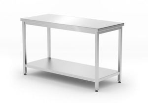 Stół centralny z półką, skręcany, 1200x600x850 mm | HENDI, Kitchen Line