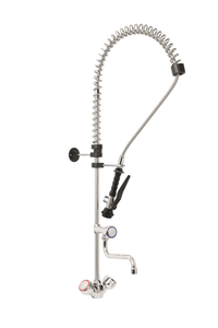 Bateria sztorcowa 1030 mm, nablatowa, jednootworowa, ze spryskiwaczem i wylewką 300 mm, czarna | MONOLITH, Era