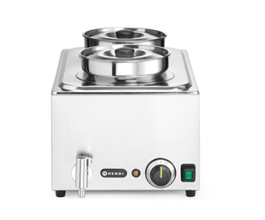 Bemar z wkładem podwójnym 2x4 l, 1 kW, 604x332x315 mm | HENDI, Ranger