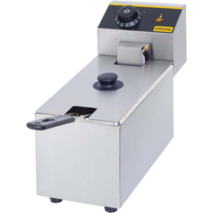 Frytownica elektryczna jednokomorowa 3,5 l, nastolna, 2,2 kW, 230 V, 170x420x270 mm | GREDIL, 746035