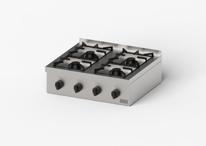 Kuchnia gazowa 4-palnikowa, nastawna, 17 kW, G30, 800x700x250 mm | GREDIL, 965563