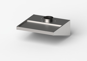 Okap do niskich pomieszczeń, skręcany 1010x1000x400 mm | GREDIL, 619110