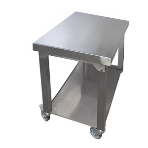 Stolik do kotleciarki - prasy do mięsa MP230 i MP400, ze skrętnymi kółkami z hamulcami, 450x700x584 mm | MA-GA, SMP-7550-00-0