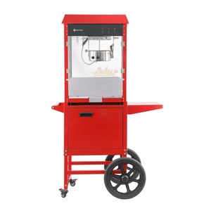 Urządzenie do popcornu z wózkiem, 1,155 kW, 940x510x1553 mm, czerwone | HENDI, 282830
