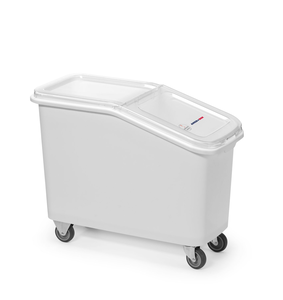 Wózek na artykuły sypkie 62 l, 345x720x570 mm, biały | AMERBOX, 877210