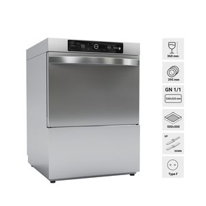 Zmywarka podblatowa z pompą spustową i dozownikiem detergentu, kosz 500x500 mm, 600x635x847 mm, 4,9 kW | FAGOR, Advance