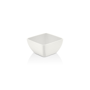 Misa kwadratowa z melaminy, 125x125x65 mm, 0,59 l, biała | KULSAN, Corona