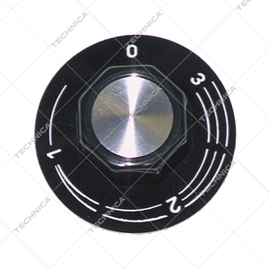 Pokrętło regulatora energii 1-3 śr. 50mm / mocowanie 6x4,6mm / czarne | GASTROPARTS, 110.075