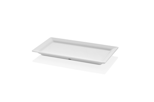 Półmisek prostokątny z melaminy GN 1/3, 325x180 mm, biały | KULSAN, Bono