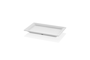 Półmisek prostokątny z melaminy GN 1/4, 265x160 mm, biały | KULSAN, Bono