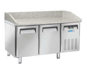 Stół chłodniczy do pizzy 2-drzwiowy, 128 l,1507x800x1040 mm, inox | ARKTIC, 236789