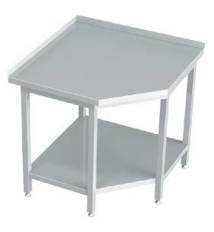 Stół przyścienny z półką, narożny 900x600x850 mm | KOMAT, KST-004-900600