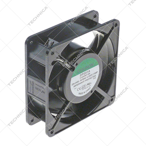 Wentylator osiowy l 119mm / szer. 119mm / h 38mm / 230Vac / 50/60Hz / łożysko kulkowe | GASTROPARTS, 601.692