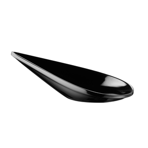 Łyżka przystawkowa z melaminy 105x55 mm, czarna | APS, Drop