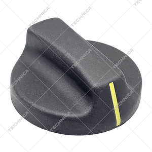 Pokrętło przełącznika śr. 50 mm / mocowanie 6x4,6mm / czarne | GASTROPARTS, 110.651