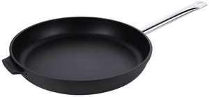Patelnia średnia VINDALOO, aluminium odlewane 6 mm, indukcja, powłoka nieprzywierająca PTFE, ø320x50 mm, czarna | CONTACTO, 5595/320