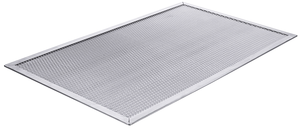 Siatka do pizzy prostokątna, aluminium, do cienkiego i chrupkiego ciasta, GN 1/1, 530x325 mm, inox | CONTACTO, 1748/530