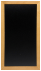 Tablica menu, rama drewniana teak, tablica PVC czarna, do użytku zewnętrznego, 1000x560 mm, czarna | CONTACTO, 7683/100