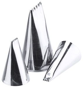 Tylka cukiernicza wstążka gwiazdkowa 3-zębna, stal nierdzewna 18/10, 9x3x40 mm | CONTACTO, 758/009