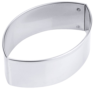 Wykrawacz do ciastek podłużny gładki, stal nierdzewna 18/10, precyzyjny, 76x50x30 mm, inox | CONTACTO, 4039/076