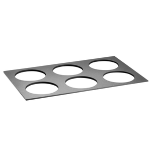 Płyta łupkowa GN 1/1 z 6 wycięciami, 530x325 mm | APS, The Grid