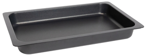 Patelnia GN 1/1 AluChef®, aluminium odlewane, indukcja, powłoka nieprzywierająca PTFE, 530x325x65 mm, czarna | CONTACTO, 6985/537