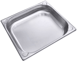 Pojemnik GN 2/4, stal nierdzewna, sztaplowalny, głębokość 100 mm, inox | CONTACTO, 8624/100