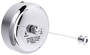 Suszarka linkowa ścienna, linka poliamidowa 2,8 m, obudowa stal nierdzewna, montaż na ścianie, 2800 mm, inox | CONTACTO, 4381/280